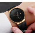 LIGE Moda Relógio Masculino Luxo Top Marca Malha Aço Inoxidável Relógio De Pulso Militar Relógios De Quartzo À Prova D &#39;Água relogio masculino
